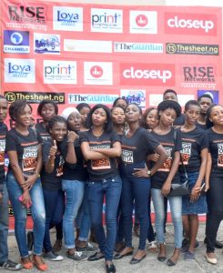 Some of our volunteers at the #IYD2016NG event.