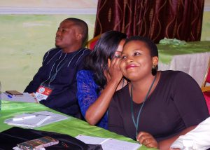 Fellows taking part in a class exercise during a Lecture on the topic "Creative Communication and Citizen Engagement in Public Service" #NSLP2016
