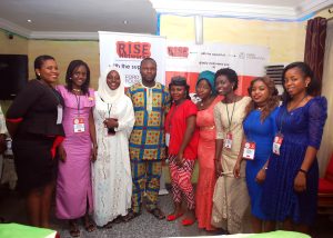 Mr. Cheta Nwanze, 2016 TNSLP Facilitator with some of the 2016 Fellows. #NSLP2016