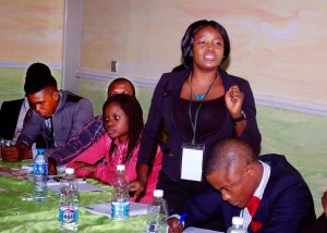One of the Fellows of The Nigerian Student Leaders Program 2016, addressing the Class. #NSLP2016